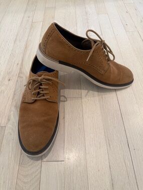 Cole Haan Men's Go-To Plain Toe Oxford (Size 11.5) Toffee